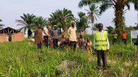 Beneficiaries of the agricultural support projects in Dibaya, DRC, September 2022 