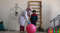 Awatef Shamiyeh injured in the earthquake of 6 February 2023 receives rehabilitation support