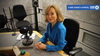 Journalist and psychologist Dr. Sian WIlliams recording the BBC Radio 4 Appeal.
